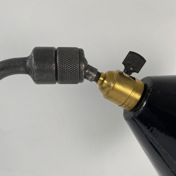 Image 1 of Antieke industriële wandlamp met 3 armen