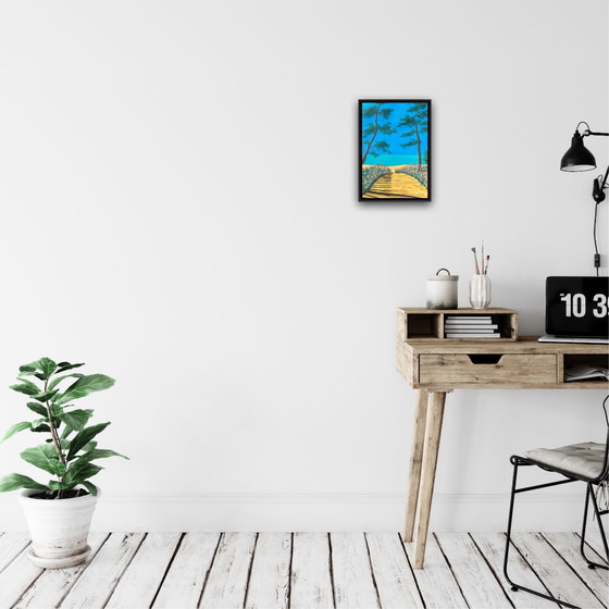 Image 1 of Gouache sobre papel, enmarcado. 30x21cm.