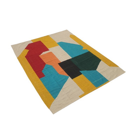 Kopie von Serge Poliakoff Tapisserie | Gouaches | Handgewebte Wolle auf Baumwolle | Flachgewebtes – Cotton (photo 6 of 12)