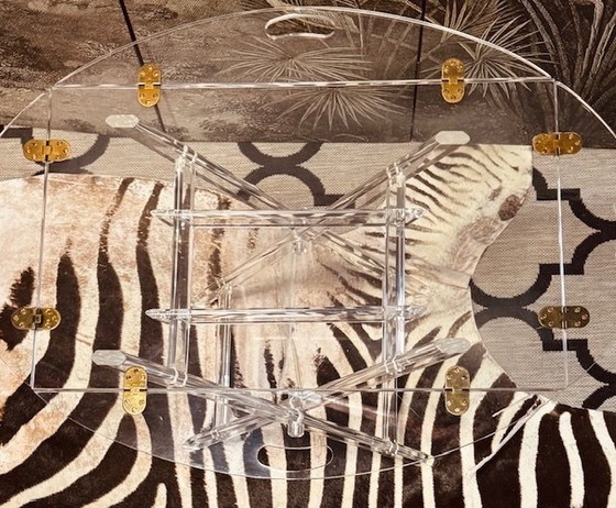 Image 1 of Lucite Plexiglas Perspex Butler Tray