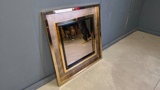 Image 1 of XXL-spiegel van Maison Jansen, jaren 70.