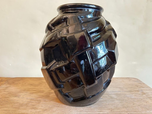 Vaas Art Deco 1930 Amethist Glas Frans