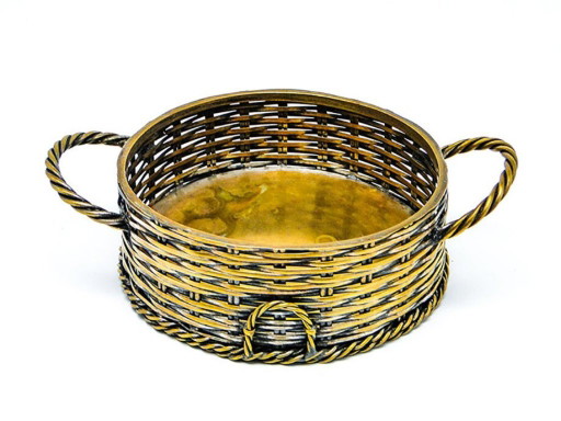 Early 20th Century Bottle Stand From Kölner Werkstätte – tafelaccessoires, Metal, Brass