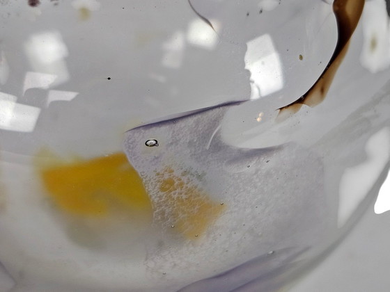 Image 1 of Leerdam Glas - Marinke van Zandwijk en Roel Oliver - "Vissekom" - 2000