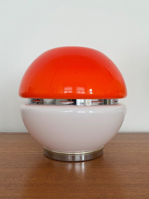 Italienische Glas Space Age Tischlampe 1970er