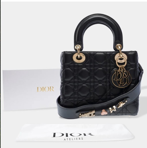 Borsa DIOR Lady Dior in Cuir Noir - 103268
