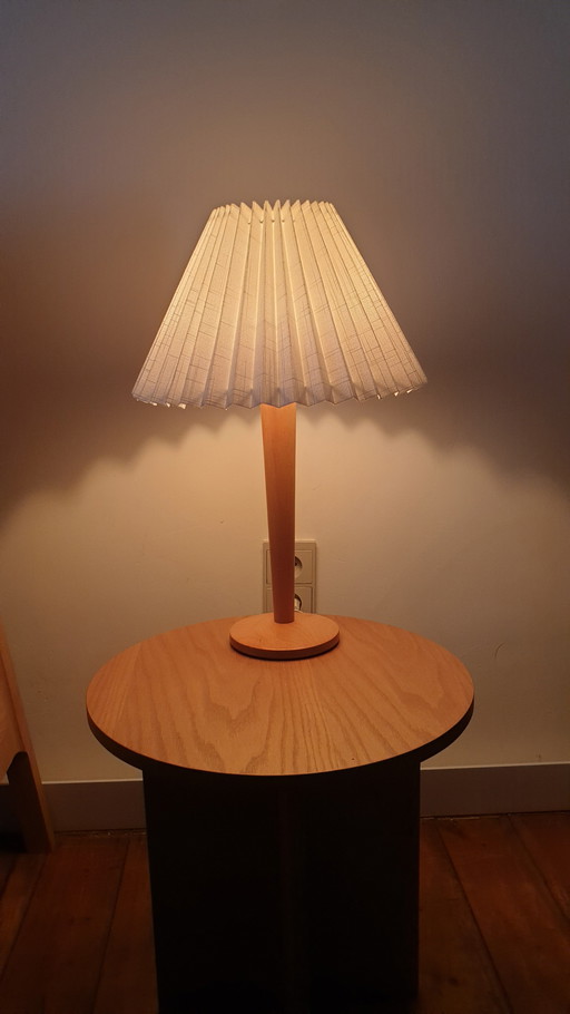 1970s lamp with pleated lampshade