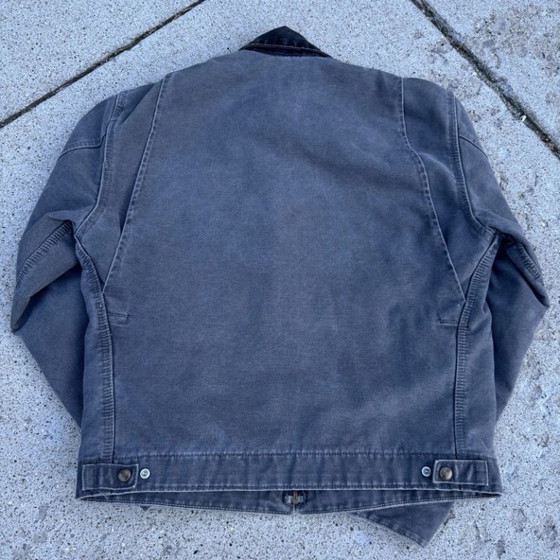 Image 1 of Carhartt Detroit J97 MTL Grijze Canvas Jas met Dekenvoering, Maat M