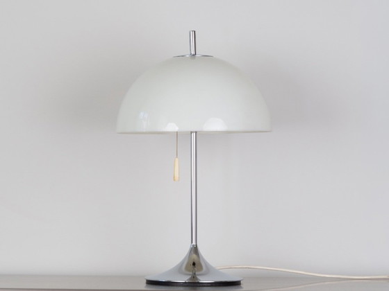 Vintage Frank Bentler Wila Desk Lamp, White, German Mid-Century Modern Design – Table lamps, Chrome (photo 3 of 7)