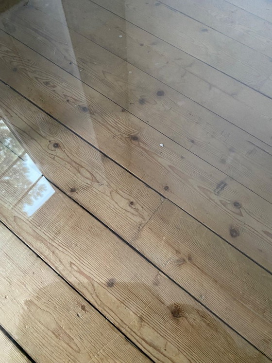 Image 1 of Italian design oval coffee table structure in chrome and smoked glass