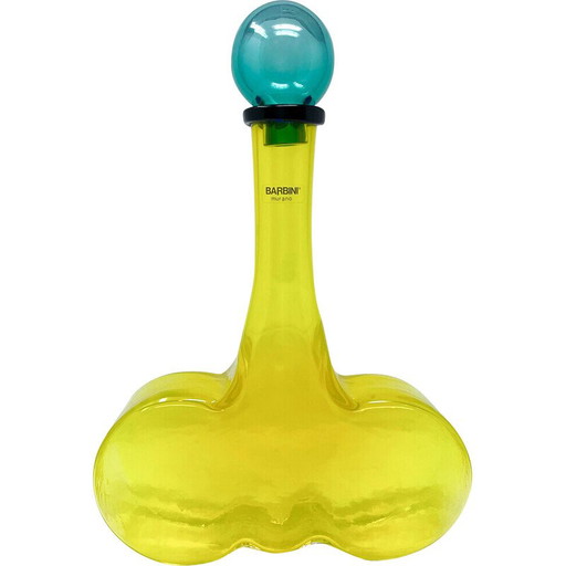 Mid Century karaf in Murano glas van Alfredo Barbini, Italië 1970