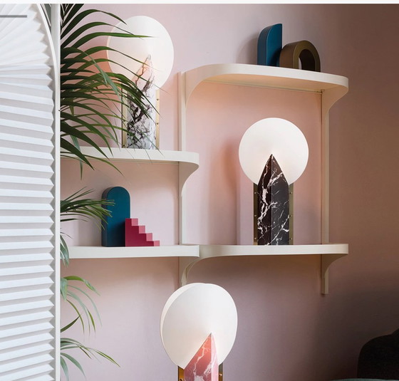 Image 1 of 2 x Lampada da tavolo Slamp Moon nera