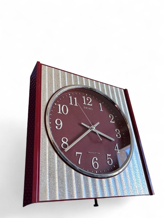 Image 1 of Vintage Seiko K. Hattori TA-503 Wall Clock – 1970s Japan – Fully Functional Mid Century Modern