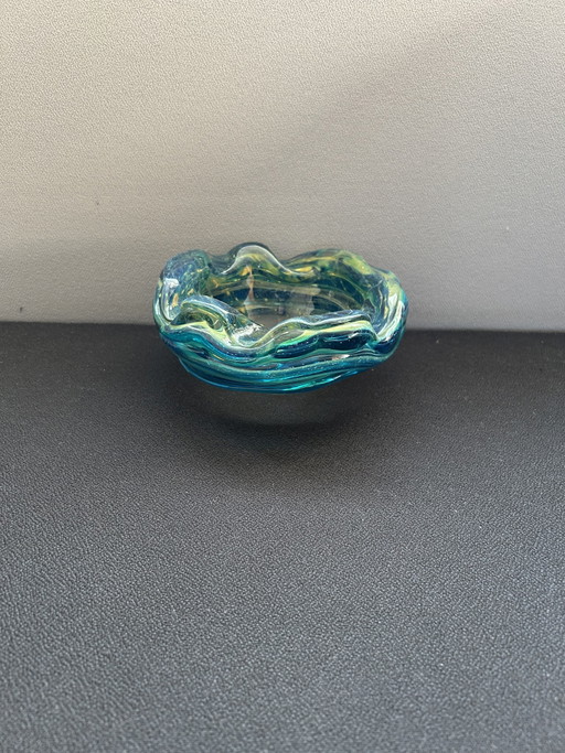 Vintage Mdina Malta glass bowl