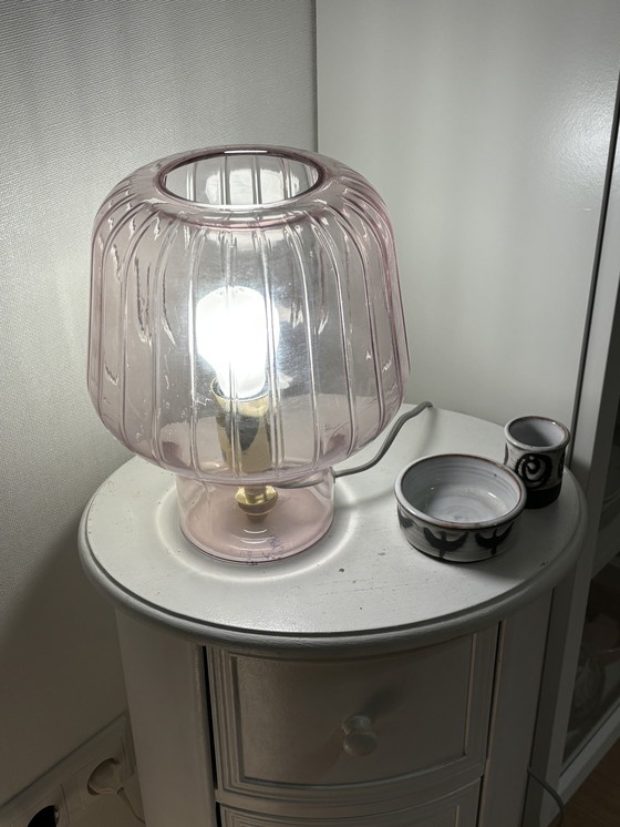 Image 1 of 1X Blush / Kupfer Glas Tischlampe von Made.Com