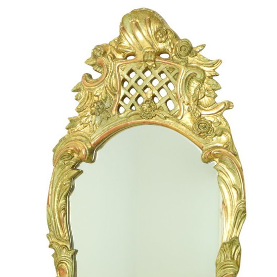 Image 1 of Zweedse Klassieke Spiegel Bladgoud Verguld 119cm