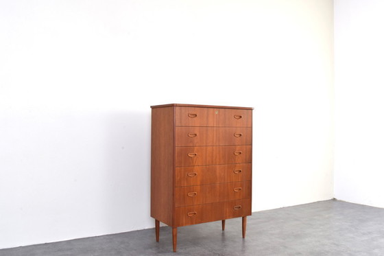 Image 1 of Mid-Century Danish Teak Chest of Drawers, 1960s.