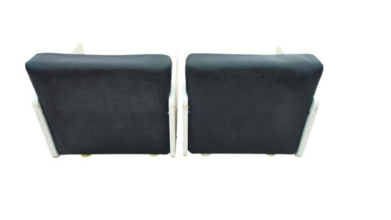 Image 1 of Vintage Space Age “Tortuga” Armchairs by Beka Italia – 1970s – Restoration Project + Luxury Velvet Fabric Included
