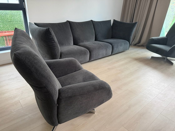 Sofa + 2 Chairs EDRA CHIARA – Seating area, Textile, Chrome (photo 4 of 10)