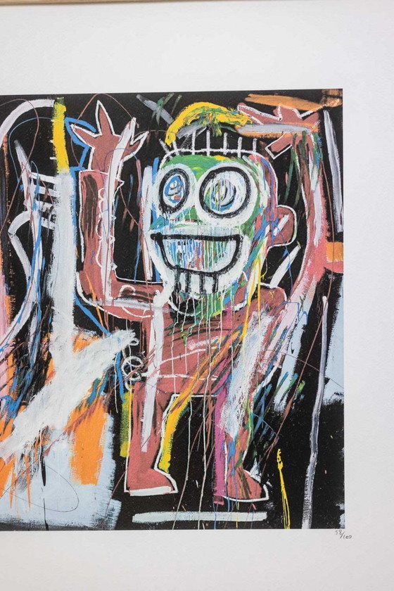 Image 1 of Jean-Michel Basquiat. Serigrafía numerada en color. Década de 1990.