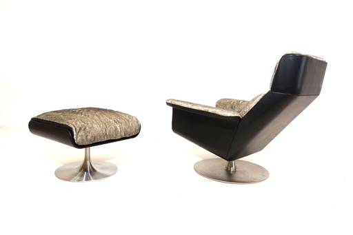 Kaufeld Siesta 62 Loungesessel mit Ottomane von Jacques Brule