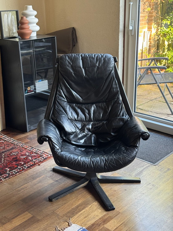 Image 1 of Göte Möbler Nässjö Draaifauteuil 1976  