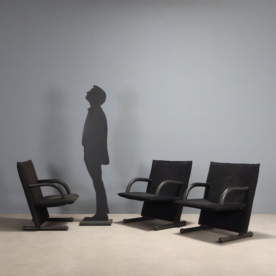 Three 'T Line' Armchairs by Burkhard Vogtherr for Artflex – Arflex, Rubber, Metal (photo 2 of 8)