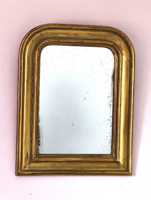 Antiker Louis-Philippe-Spiegel, 57 x 44 cm – Wood