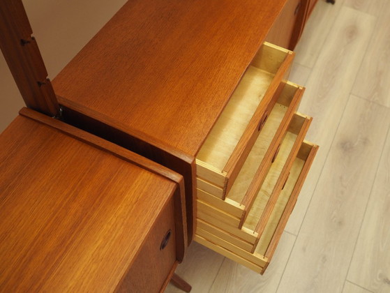 Image 1 of Teak modular shelving unit, Norwegian design, 1960s, manufactured by Blindheim Mobelfabrikk, designed by John Texmon & Einar Bli