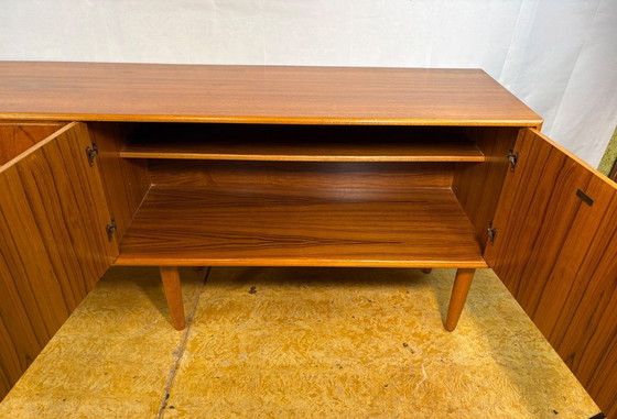 Image 1 of Mid-Century Retro Vintage Teak Sideboard by Turnidge of London 1960  Rare Model • Scandinavian Design Influence • Exceptional Te