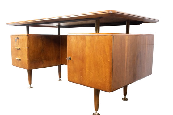 Image 1 of Niederländischer Design-Schreibtisch Midcentury Bureau A.A. Patijn für Zijlstra Joure