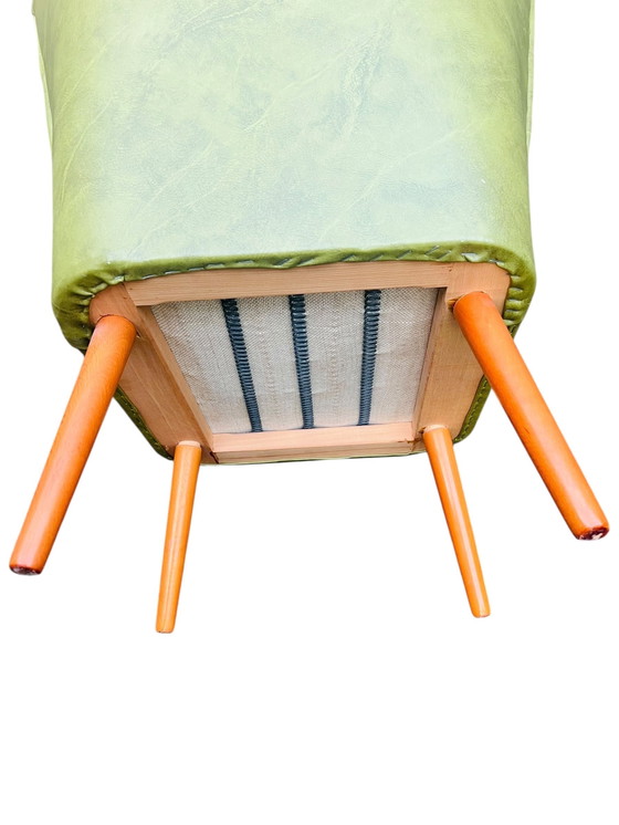 Image 1 of Vintage Groen Cocktailstoeltje / Club Fauteuil Jaren 60