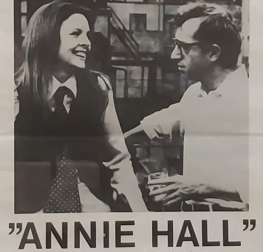 Original Swedish film poster Annie Hall with Woody Allen, Diane Keaton, Tony Robert, Shelly Duval 1977