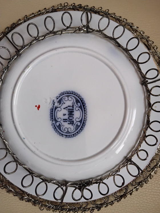 Image 1 of Villeroy &amp; Boch Timor Piatto/Cestino orientale antico, circa 1900