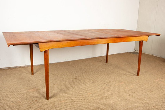 Image 1 of Very large table, 290 cm, in solid teak, by Peter Hvidt and Orla Molggard-Nielsen for France & Son 1955.