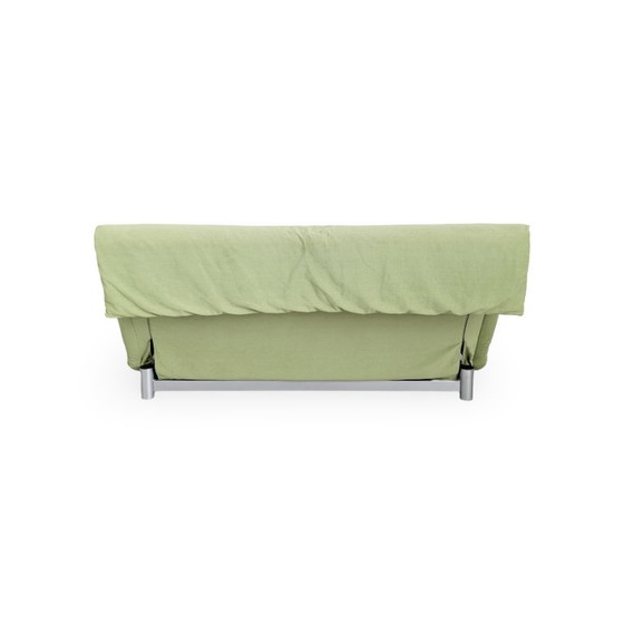 Ligne Roset Multy slaapbank in suèdegroen met armleuningen – 2 zitsbanken, Textile (photo 5 of 10)