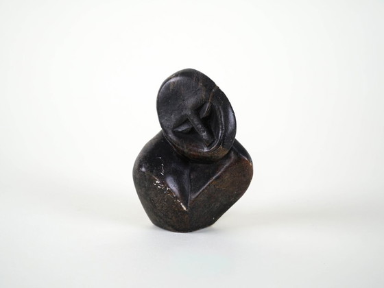 Image 1 of Sculpture abstraite en pierre, design danois, années 1980, fabriquée au Danemark