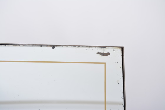 Image 1 of Hollywood Regency Brass and Glass Nesting Tables in the Style of Maison Jansen, Set of 3