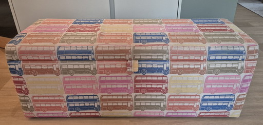 Vintage double-decker bus seat - English double-decker upholstery - Made