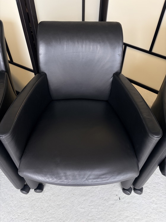 Image 1 of Sedia da pranzo Leolux Quantissimo con ruote piroettanti