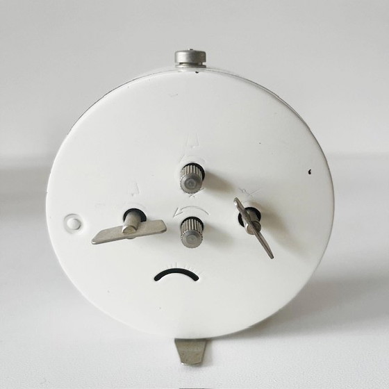 Image 1 of Sveglia vintage HEMA di metà secolo, bianca, anni '70