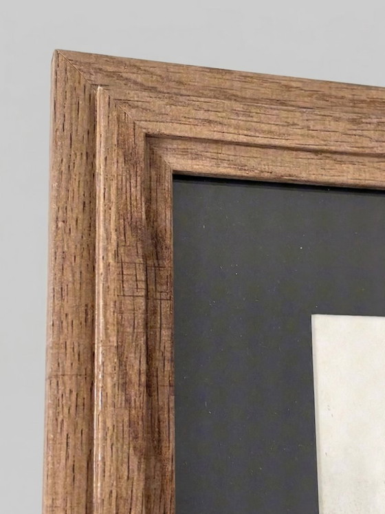 Image 1 of Original framed artwork on paper, signed Eugène Eechaut, created in ink in 1973