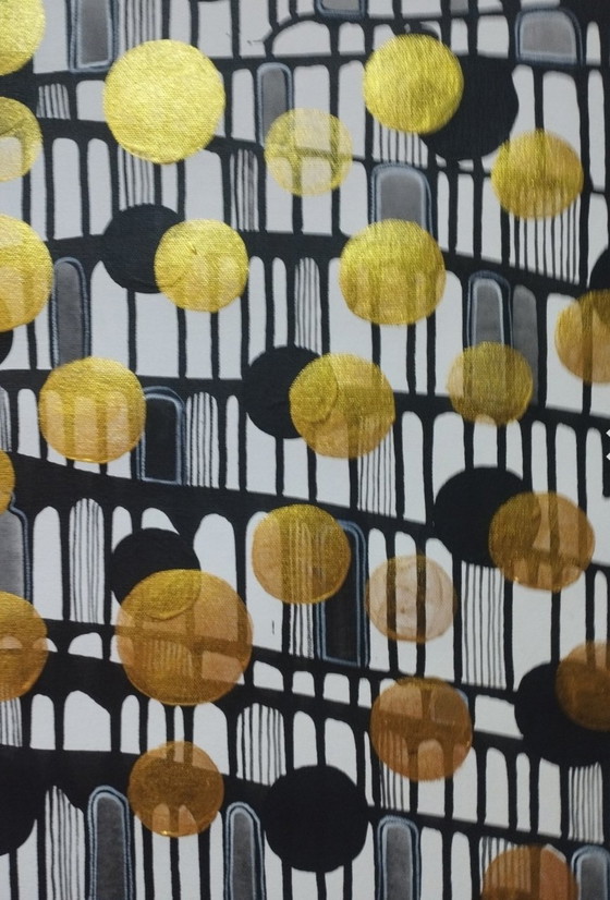 Image 1 of Natia Antadze Abstracte compositie XXL