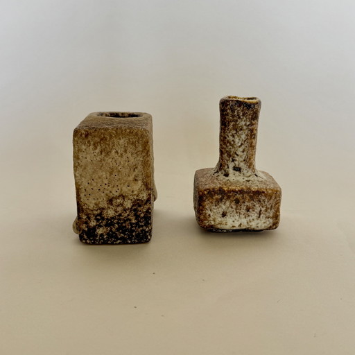 Paire de soliflore par Hugo & Marius van Woerden pour Vest Ceramics