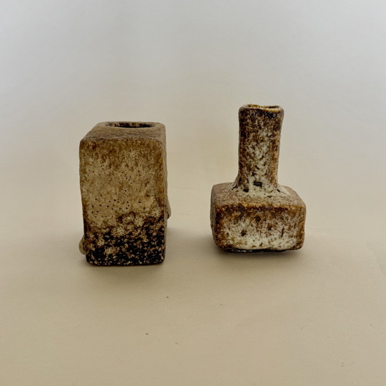 Image 1 of Paar soliflore van Hugo & Marius van Woerden voor Vest Ceramics
