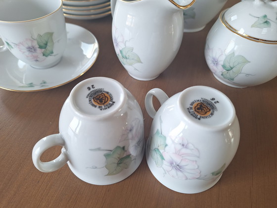 Image 1 of Fine Bohemian porcelain coffee service - Thun Czechoslovakia - 12 people