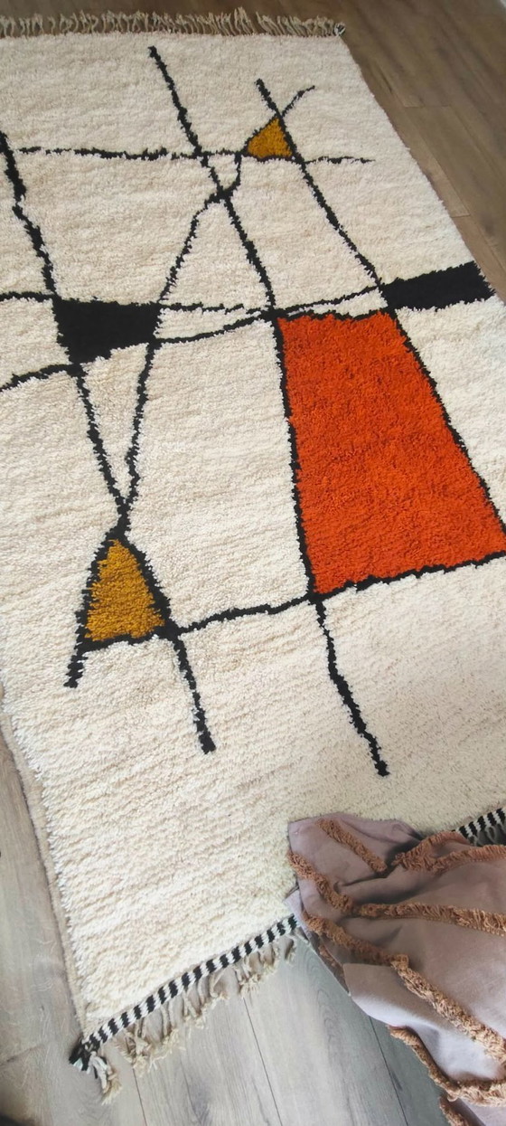 Image 1 of Berbertapijt vloedkleed nieuw wol 200 cm x 300 cm marokkaans