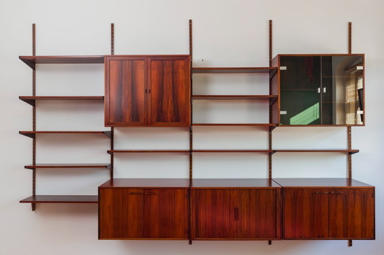 Image 1 of Modularer Wandschrank aus Palisanderholz von Kai Kristiansen für FM Møbler, 1960er Jahre