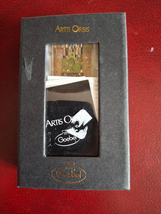 Image 1 of Tapón de botella de vino de vidrio soplado colección Goebel Artis Orbis Gustav Klimt