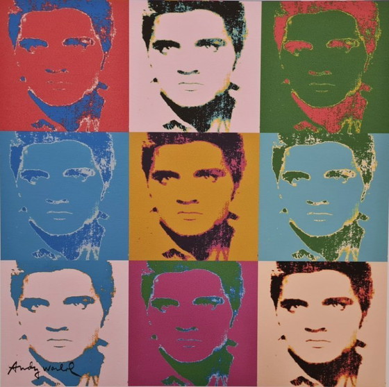 Image 1 of After Andy Warhol, Elvis Presley, 1980s, Lithograph